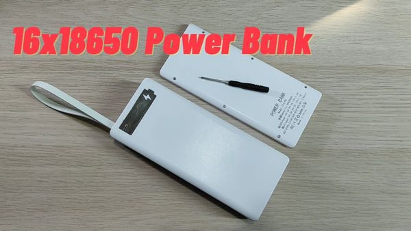 16x18650 Power Bank แบตเตอรี่สำรอง เพิ่มความจุได้เอง