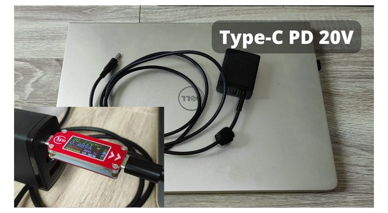 สาย Type-C PD 20V สำหรับใช้งานกับโน๊ตบุ๊ค