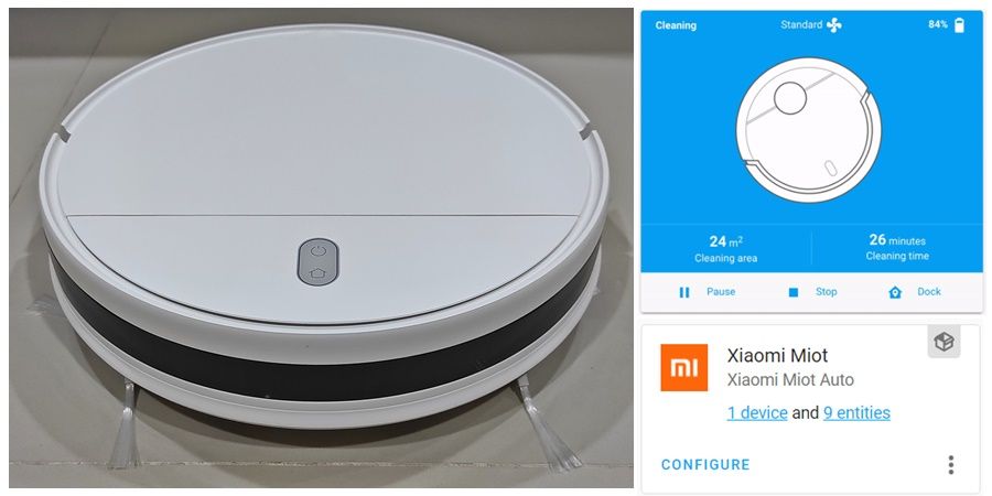 เชื่อมต่อหุ่นยนต์ดูดฝุ่น Xiaomi ใช้งานบน Home Assistant
