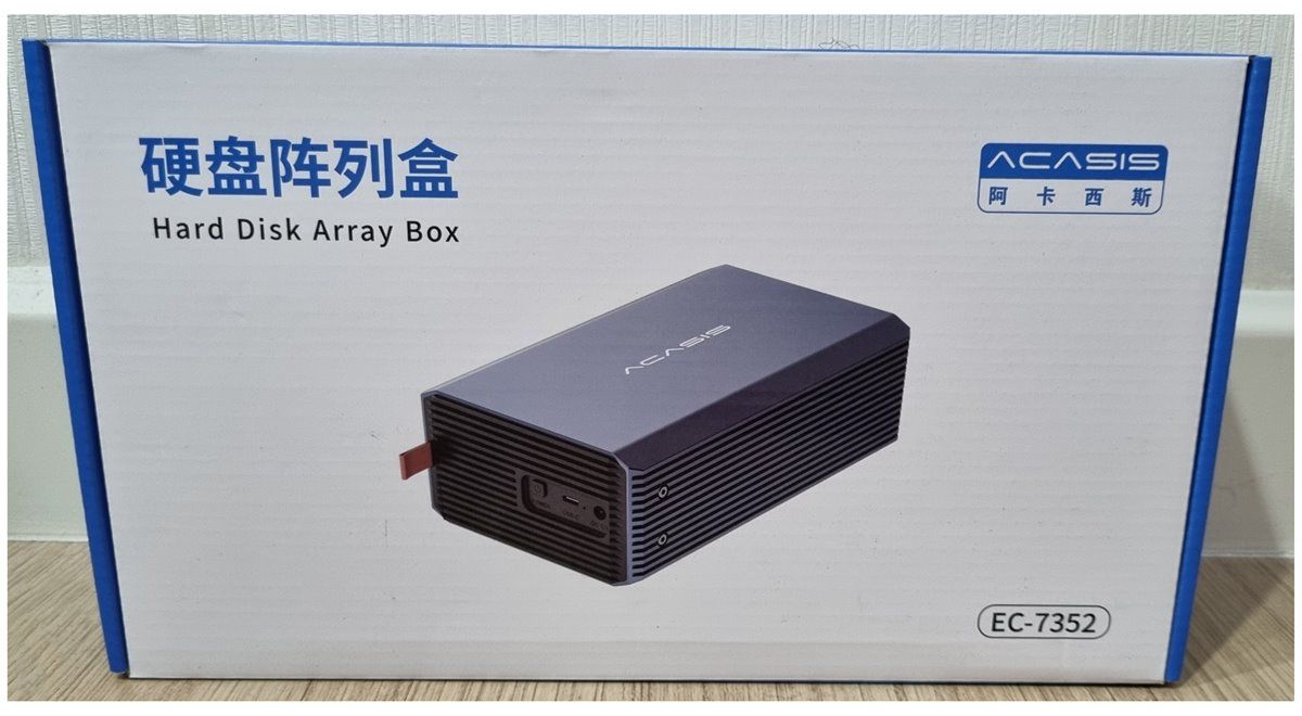 ACASIS 2-bay hard drive enclosure รองรับ raid hardware