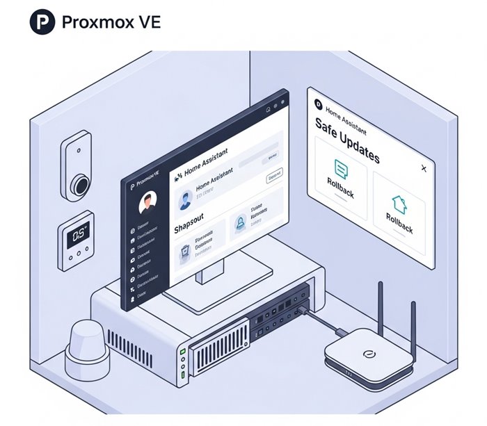 ติดตั้ง Home Assistant บน Proxmox แล้ว Snapshot ไว้ก่อนอัปเดต สบายใจกว่าเยอะ