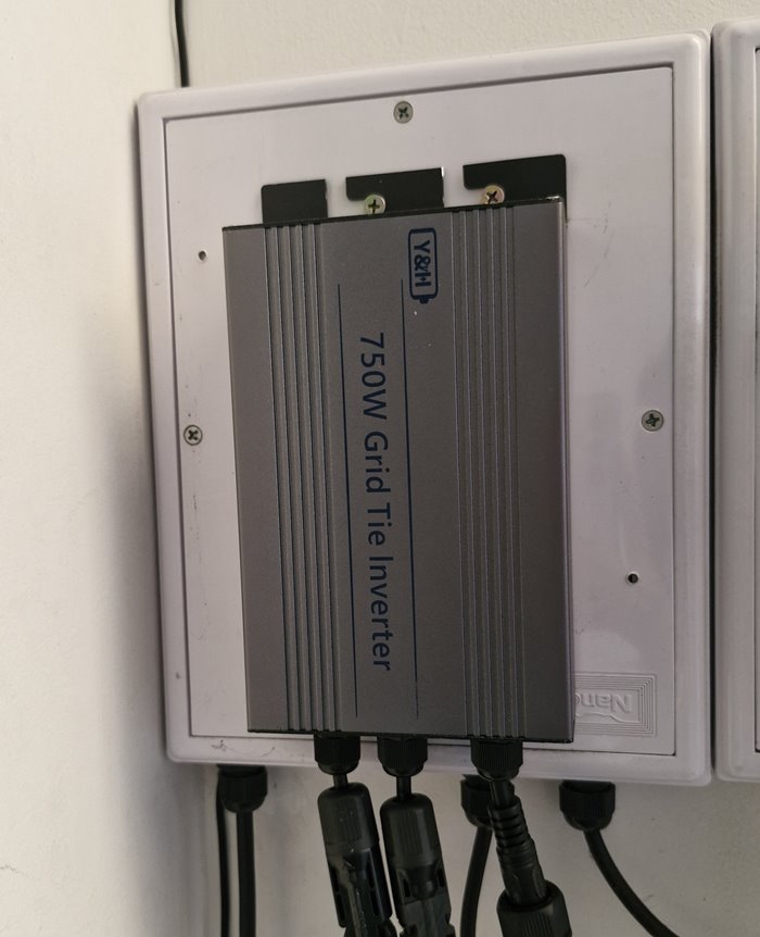 ติดตั้ง Y&H 750W Grid Tie Inverter รุ่นอัปเกรด (พร้อมทดสอบใช้งานจริง)