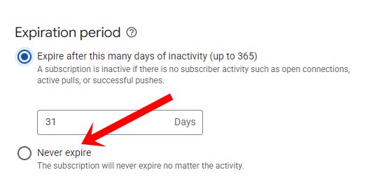 ทำไม Pub/Sub Subscription ถึงหายไป?